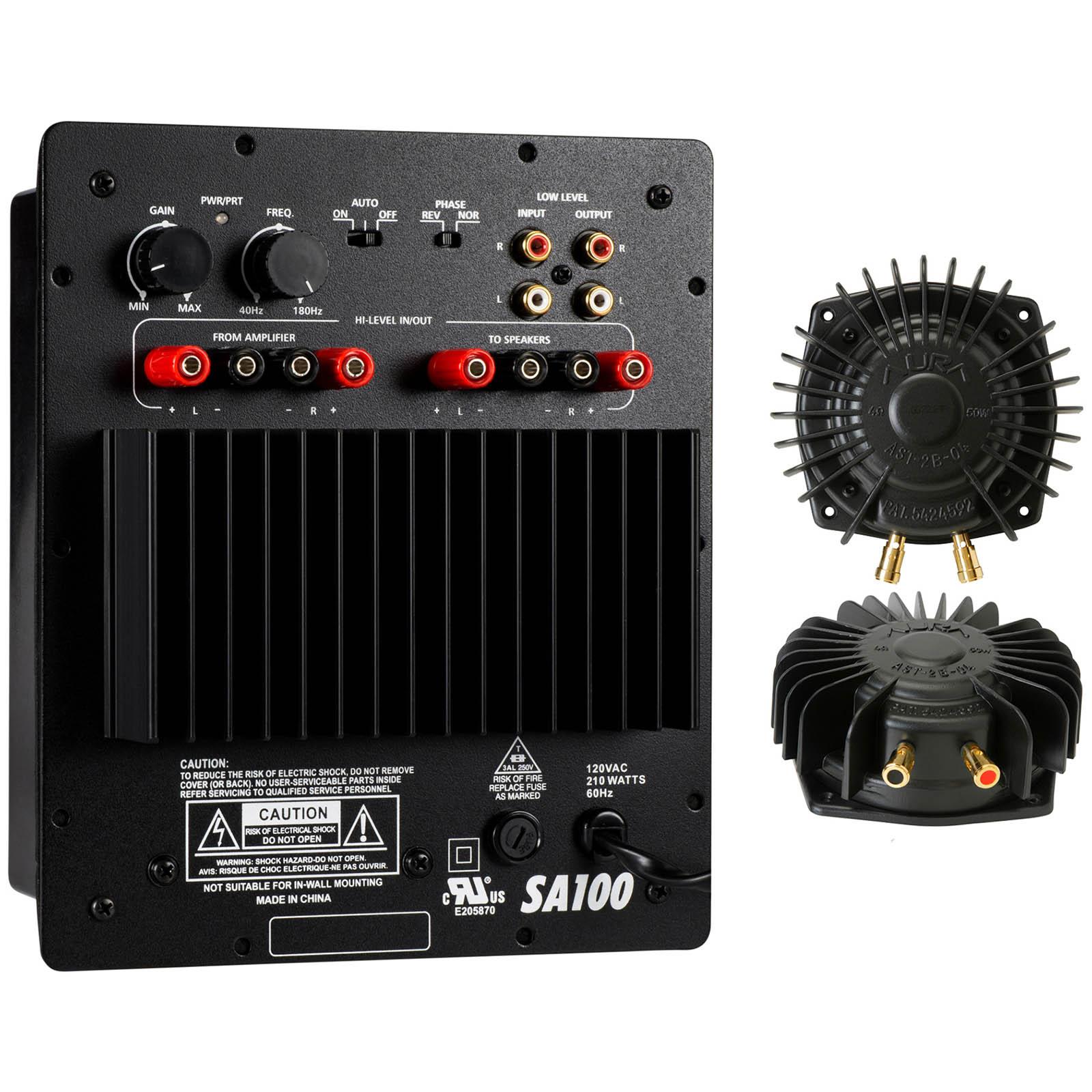 Dayton Audio SA100 Amp with 2 Aura Pro Bass Shakers Bundle